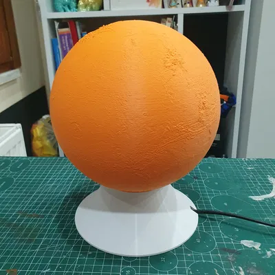 Đèn Sao Hỏa -- Đèn ngủ in 3D -- Bề mặt mô phỏng NASA chân thực