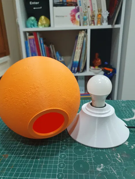 Đèn Sao Hỏa -- Đèn ngủ in 3D -- Bề mặt mô phỏng NASA chân thực - Image 5