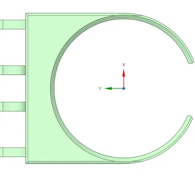 Khay giữ cốc tiện lợi gắn khe gió cho xe Opel Astra H