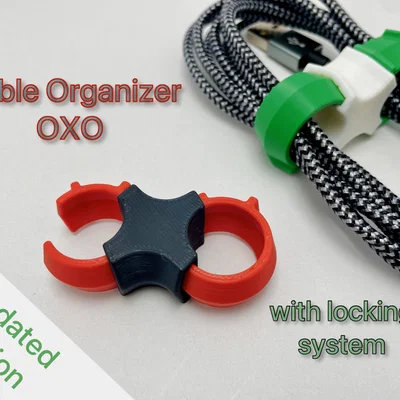 Kẹp cố định dây cáp Cable organizer OXO - Giải pháp gọn gàng