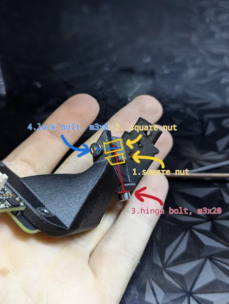 Bộ ngàm xoay gắn cảm biến Beacon cho QIDI Plus4 - Image 4