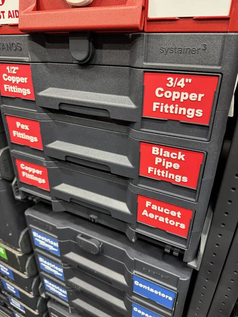 Nhãn dán khe thẻ cho hộp Systainer - Image 1