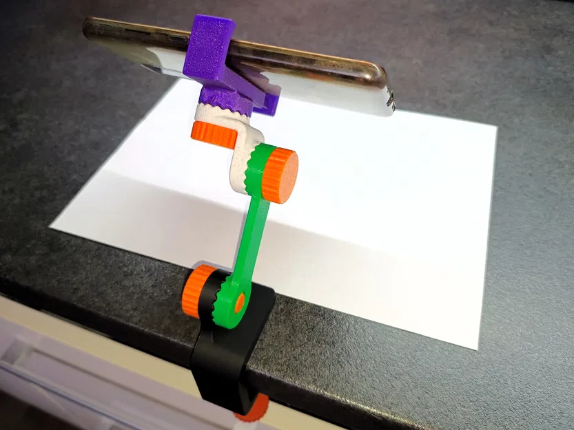 Kẹp bàn đa năng 3D cho cánh tay giữ điện thoại (Multifunctional Arm) - Image 2