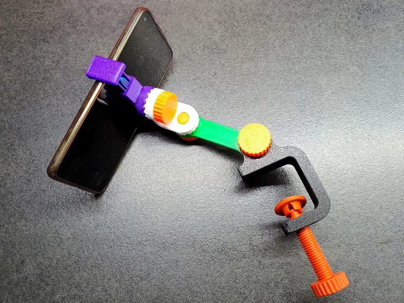 Kẹp bàn đa năng 3D cho cánh tay giữ điện thoại (Multifunctional Arm) - Image 5