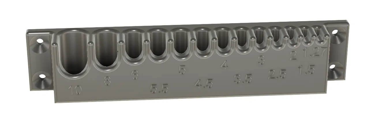 Giá treo lục giác Allen key 13 kích thước gắn tường tiện lợi - Image 1