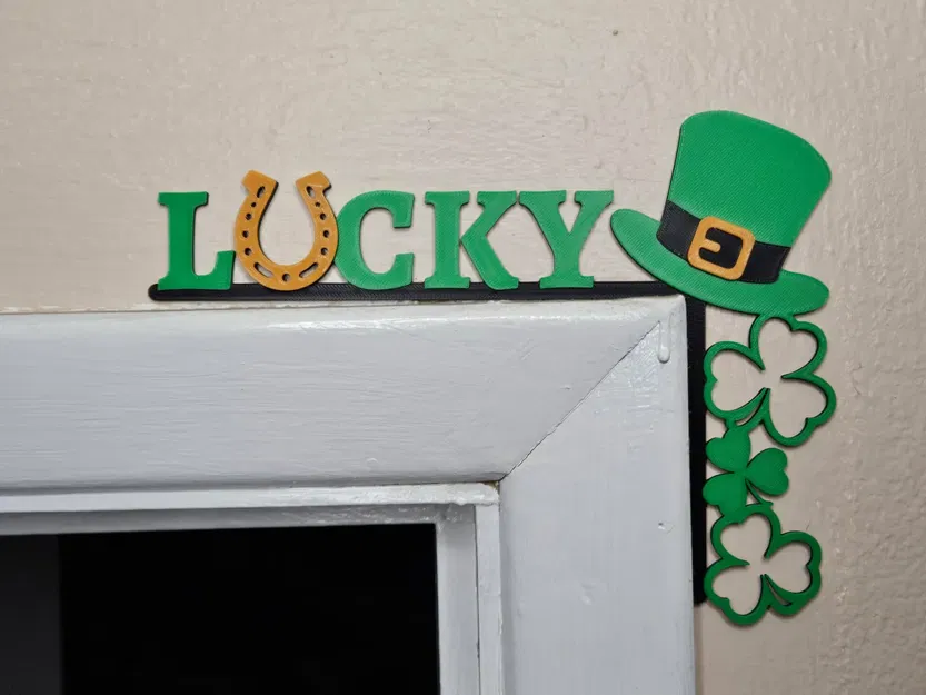 Mô hình trang trí góc cửa Lucky St Patrick's Day - Image 2
