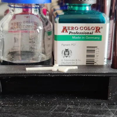 Kệ Đựng Màu Airbrush Kèm Giá Cắm Cọ