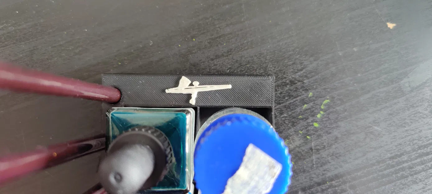 Kệ Đựng Màu Airbrush Kèm Giá Cắm Cọ - Image 5