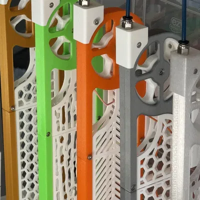 Bộ đệm nhựa Prusa MMU3 kết hợp hộp chống ẩm (Low-Friction Drybox)