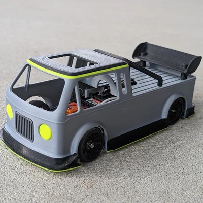 Thân xe bán tải (Pick up) cho Mini-z, tùy chọn wheelbase 98mm và 102mm