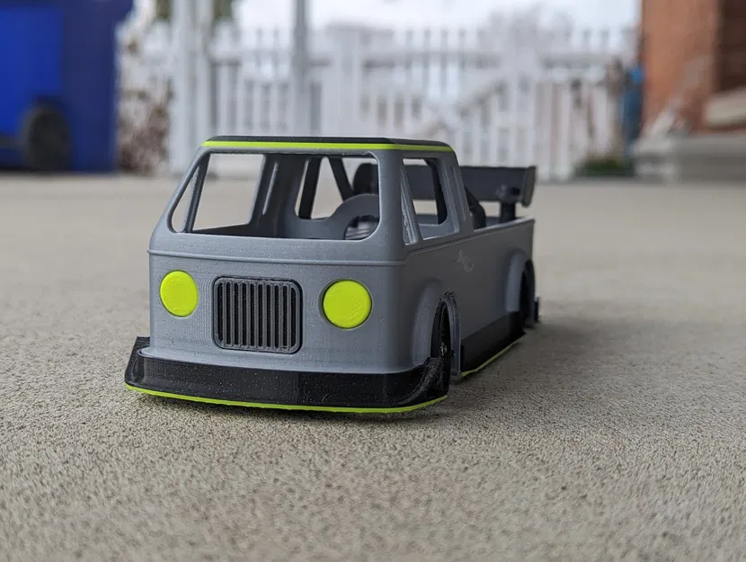 Thân xe bán tải (Pick up) cho Mini-z, tùy chọn wheelbase 98mm và 102mm - Image 4