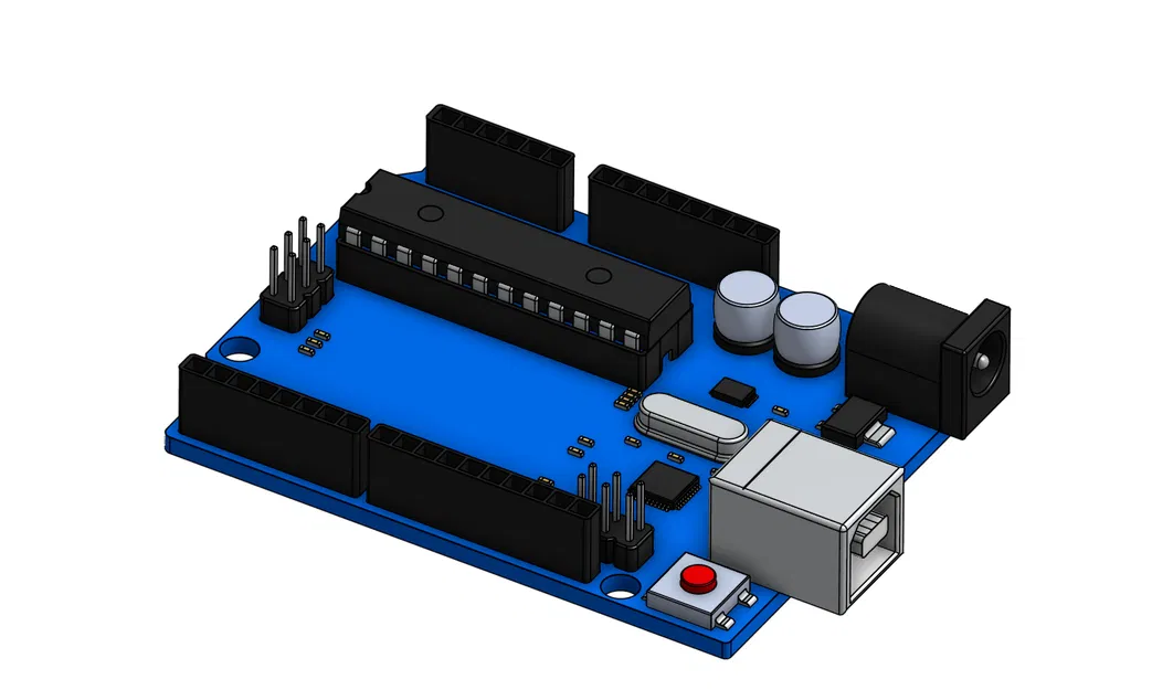 Mô hình 3D Arduino Uno - File STL thiết kế bo mạch chuẩn - Image 1