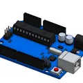 Mô hình 3D Arduino Uno - File STL thiết kế bo mạch chuẩn - Thumbnail 1