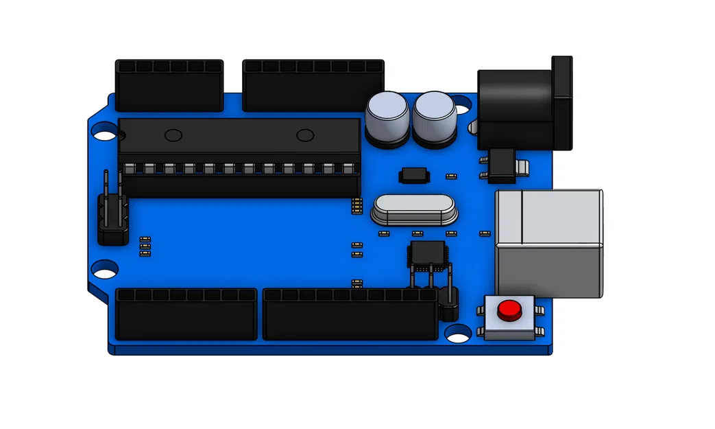 Mô hình 3D Arduino Uno - File STL thiết kế bo mạch chuẩn - Image 2