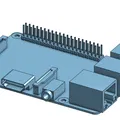 Mô hình 3D Raspberry Pi 3 chính xác cho thiết kế dự án điện tử - Thumbnail 1