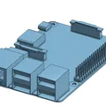 Mô hình 3D Raspberry Pi 3 chính xác cho thiết kế dự án điện tử - Thumbnail 3