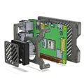 Vỏ case Raspberry Pi4 Slim kèm đế gắn quạt 30mm và nhôm định hình 2020 - Thumbnail 2