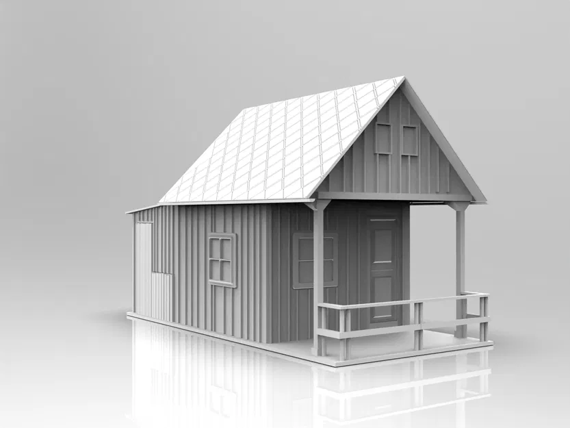 Nhà gỗ tí hon N Scale tỉ lệ 1:160 - Image 1