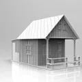 Nhà gỗ tí hon N Scale tỉ lệ 1:160 - Thumbnail 1