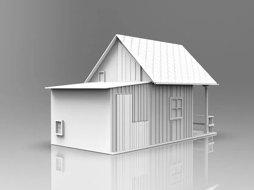 Nhà gỗ tí hon N Scale tỉ lệ 1:160 - Image 2