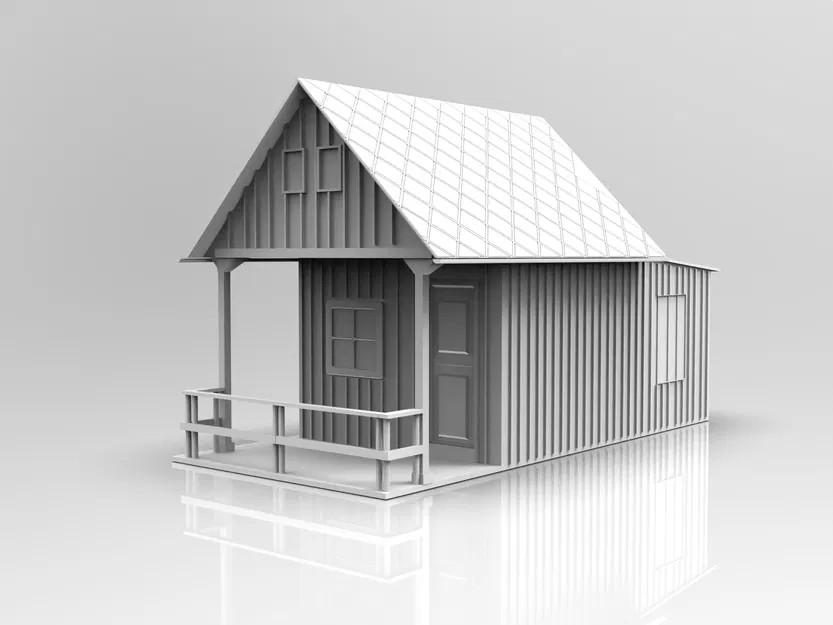 Nhà gỗ tí hon N Scale tỉ lệ 1:160 - Image 3