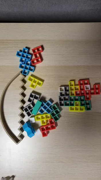 Bộ trò chơi xếp hình cân bằng Tetris kích thước lớn - Image 4