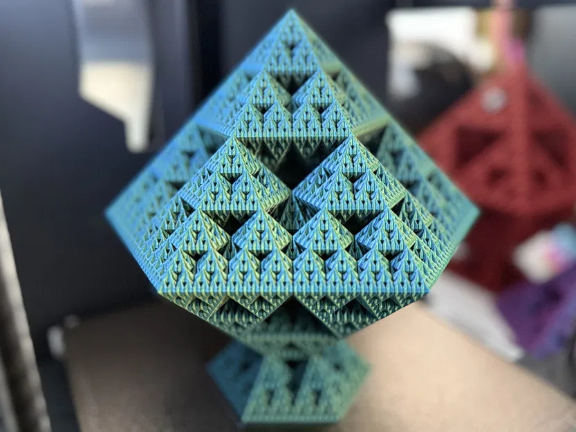 Tháp Fractal Sierpiński Snowflake - Level 5 (Vase Mode) - Image 1