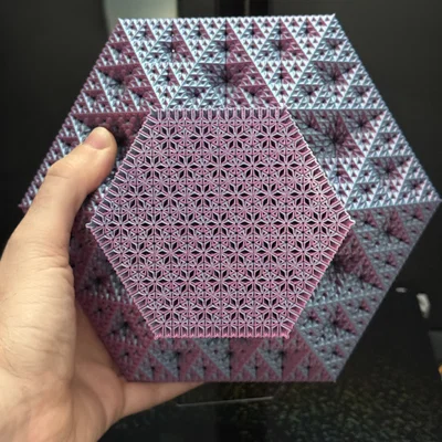 Tháp Fractal Sierpiński Snowflake - Level 5 (Vase Mode)