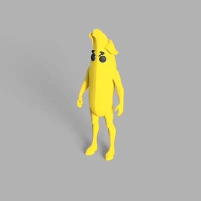 Mô hình 3D nhân vật Peely trong Fortnite siêu đáng yêu