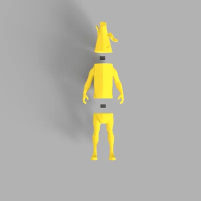 Mô hình 3D nhân vật Peely trong Fortnite siêu đáng yêu