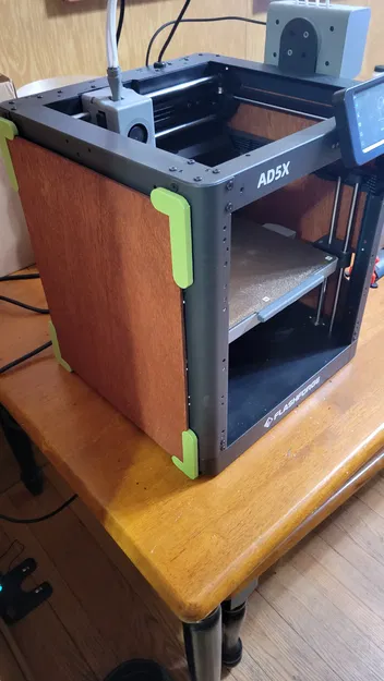 Tấm ốp khung nam châm vân gỗ cho máy in Flashforge AD5X - Image 1