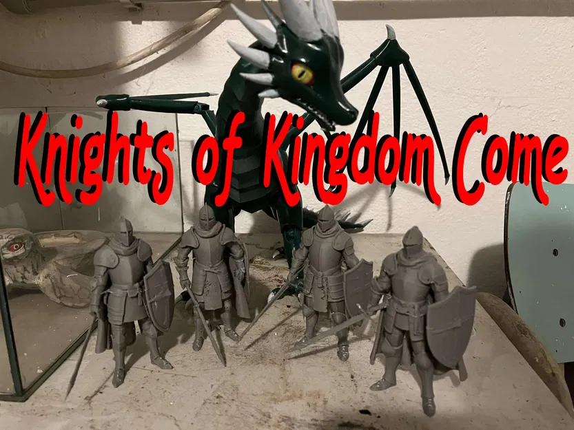 Mô hình Hiệp sĩ cầm kiếm và khiên - Lấy cảm hứng từ Kingdom Come - Image 1