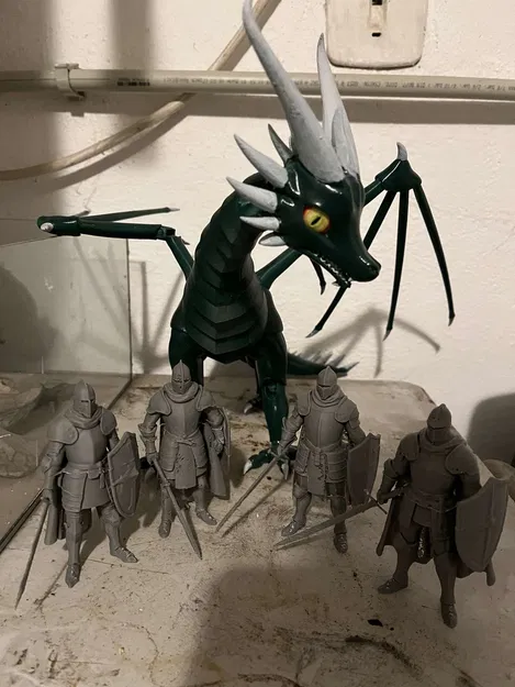 Mô hình Hiệp sĩ cầm kiếm và khiên - Lấy cảm hứng từ Kingdom Come - Image 2