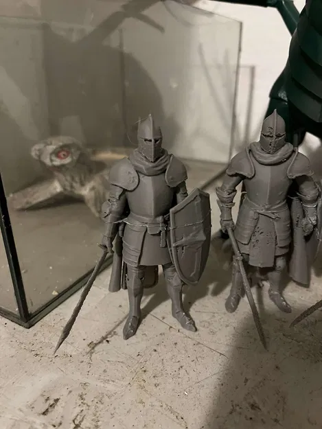 Mô hình Hiệp sĩ cầm kiếm và khiên - Lấy cảm hứng từ Kingdom Come - Image 3