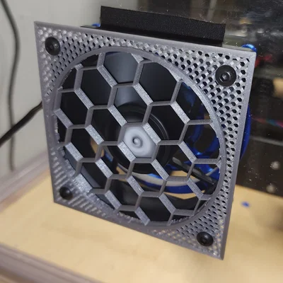 Nắp bảo vệ quạt 80mm (80mm Fan Cover) với 7 họa tiết in 3D độc đáo
