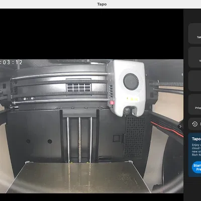 Ngàm gắn Camera Tapo cho vỏ máy Flashforge 5M