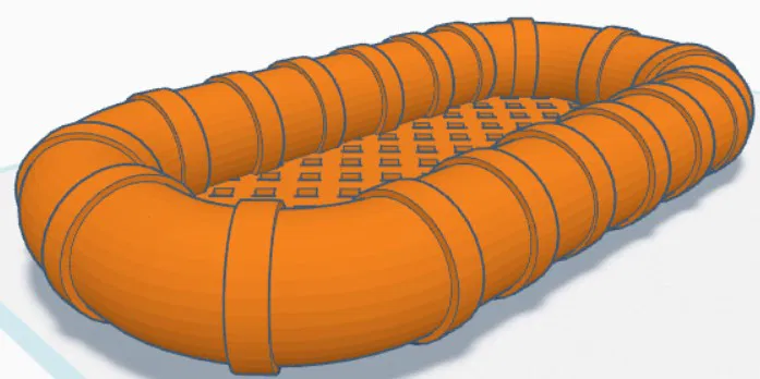 Mô hình phao cứu sinh (Life Raft) in 3D trang trí siêu dễ thương - Image 1