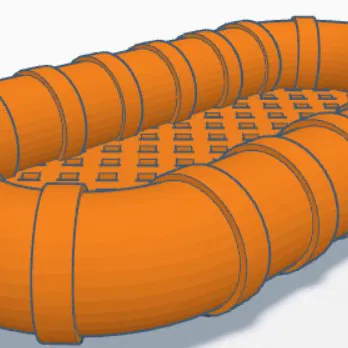 Mô hình phao cứu sinh (Life Raft) in 3D trang trí siêu dễ thương
