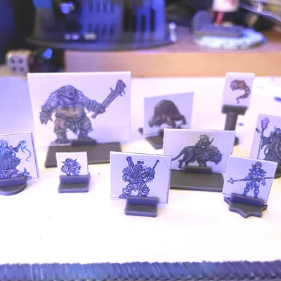 Đế cho mô hình giấy (Paper Minis Bases)