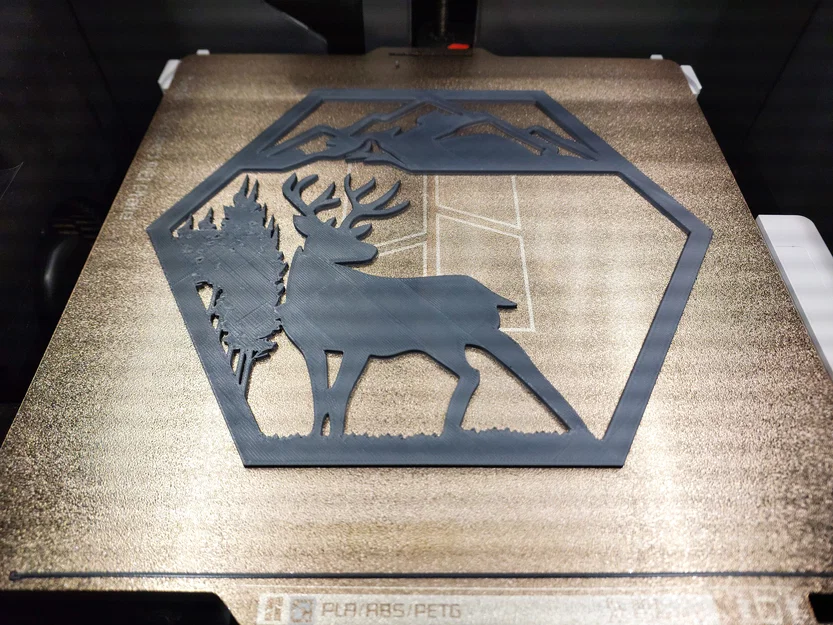 Bộ tranh treo tường lục giác hình thú rừng (Hexagon Wall Art) 3D - Image 3
