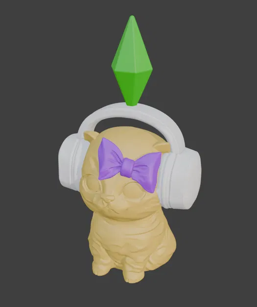 Mô hình chú mèo Sims (Sims cat) - Image 1