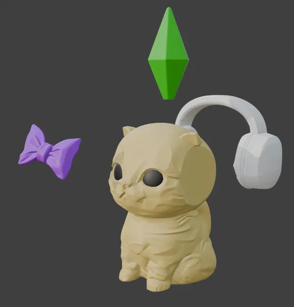 Mô hình chú mèo Sims (Sims cat) - Image 4