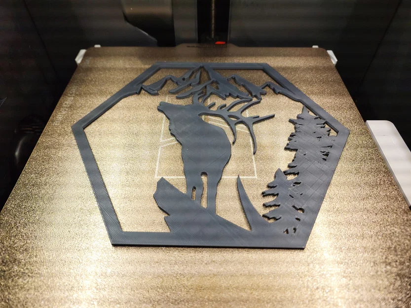 Bộ tranh treo tường lục giác hình thú rừng (Hexagon Wall Art) 3D - Image 4