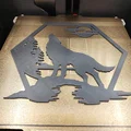 Bộ tranh treo tường lục giác hình thú rừng (Hexagon Wall Art) 3D - Thumbnail 5