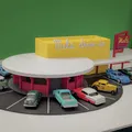 Bộ Mô Hình Mel's Drive-In - Diorama Hot Wheels Tỷ Lệ 1:64 - Thumbnail 7