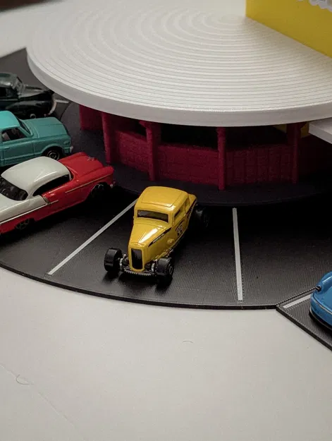 Bộ Mô Hình Mel's Drive-In - Diorama Hot Wheels Tỷ Lệ 1:64 - Image 10