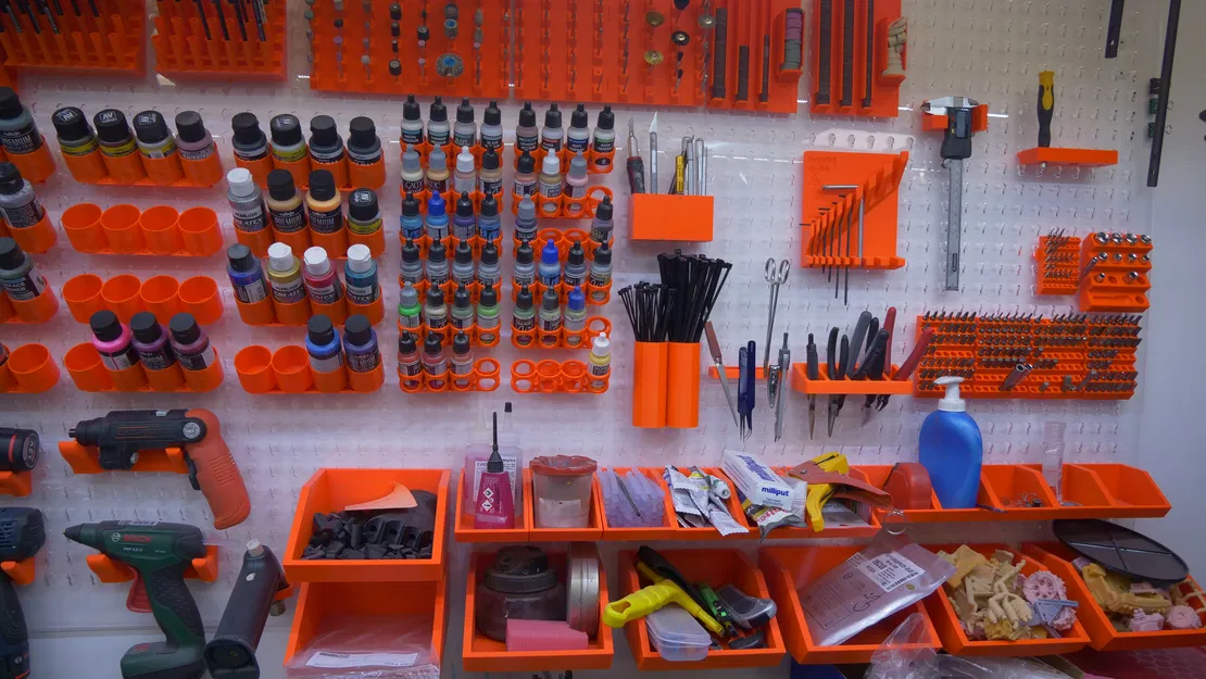 Bộ hệ thống giá treo Pegboard đa năng cho xưởng làm mô hình - Image 10