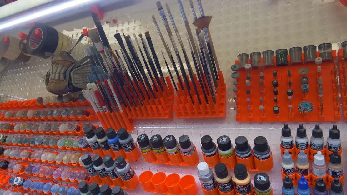 Bộ hệ thống giá treo Pegboard đa năng cho xưởng làm mô hình - Image 13