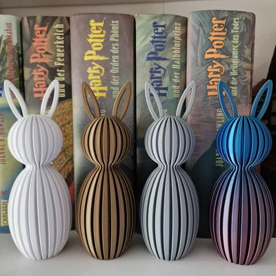 Mô hình chú thỏ Phục sinh Easter Bunny in 3D dễ thương