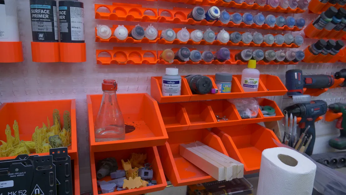 Bộ hệ thống giá treo Pegboard đa năng cho xưởng làm mô hình - Image 14